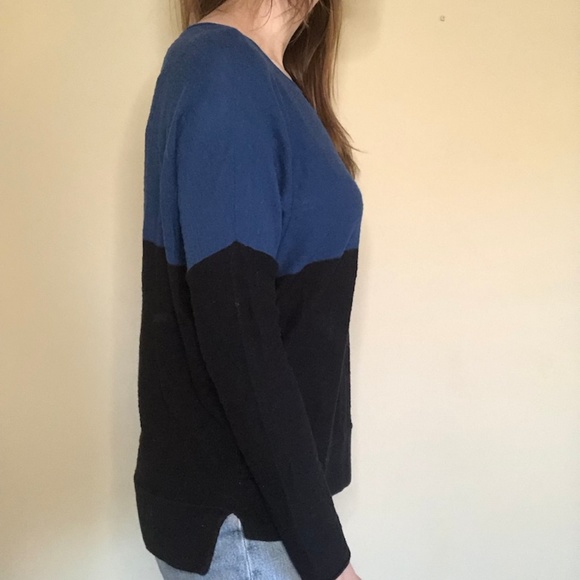 Vince 100% Cotton Colorblock Long Sleeve - Picture 3 of 3